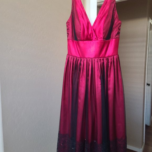 Morgan and Co | Dresses | Beautiful Red And Black Dress By Morgan And Co |  Poshmark
